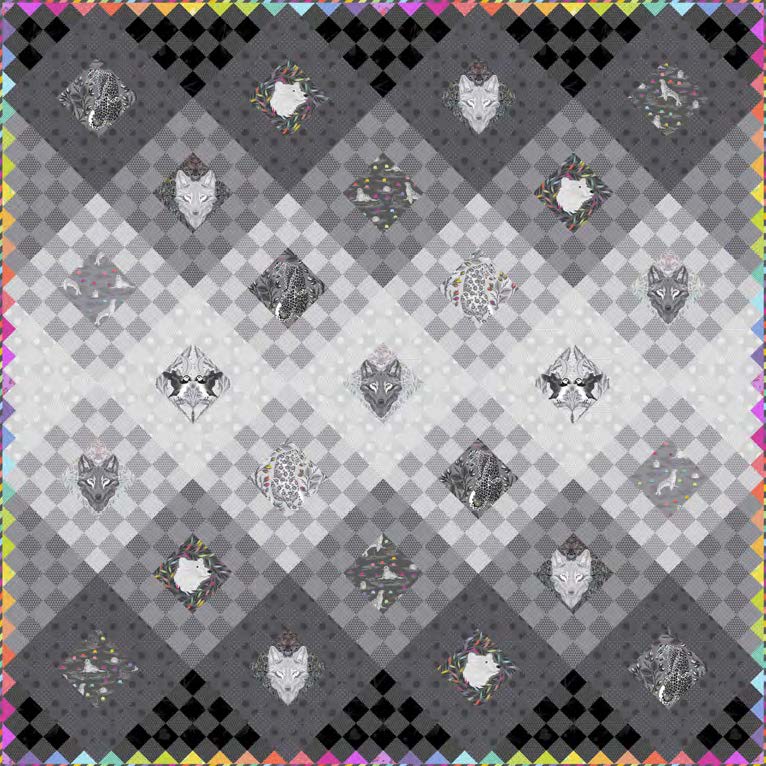 *Pre-order* Fade To Gray - Quilt kit - Tula Pink - (Due November/December 2025)