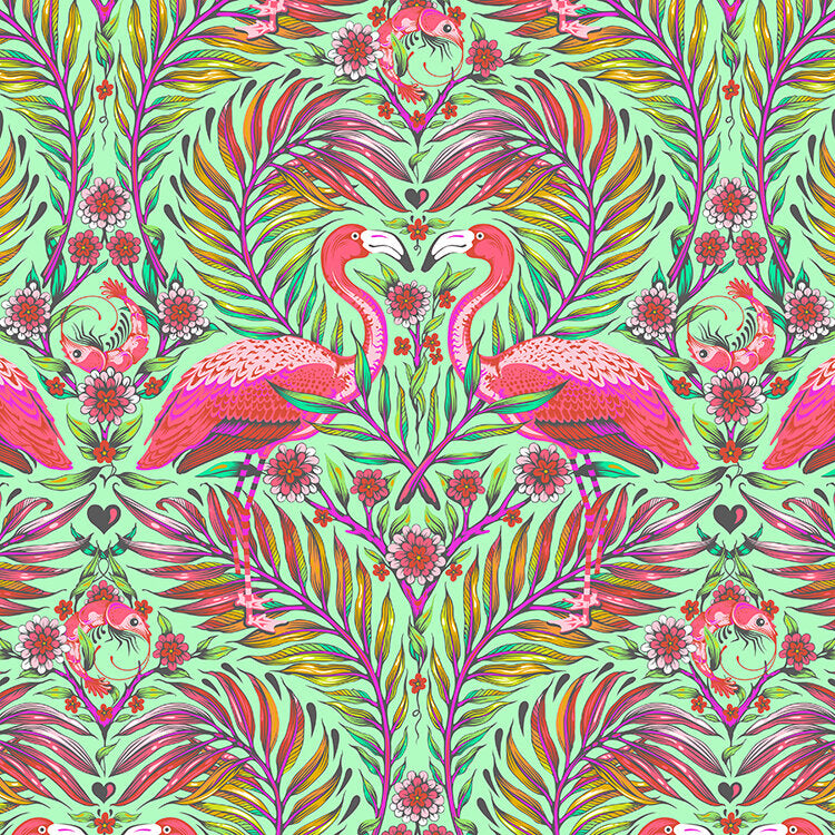 Tula Pink - Daydreamer - Pretty In Pink - Mango