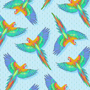 Tula Pink - Daydreamer - Macaw ya Later - Cloud