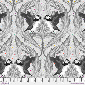 *Pre-order* Tula Pink - Graywork - Huffin and Puffin - Whisper  *Due October/November 2025*
