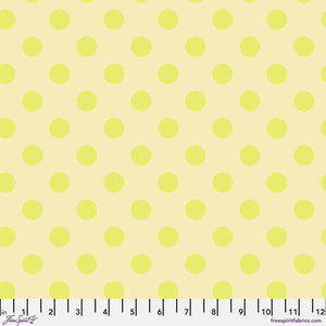 Tula Pink - Neon True colours - Neon Pom poms - Moon beam